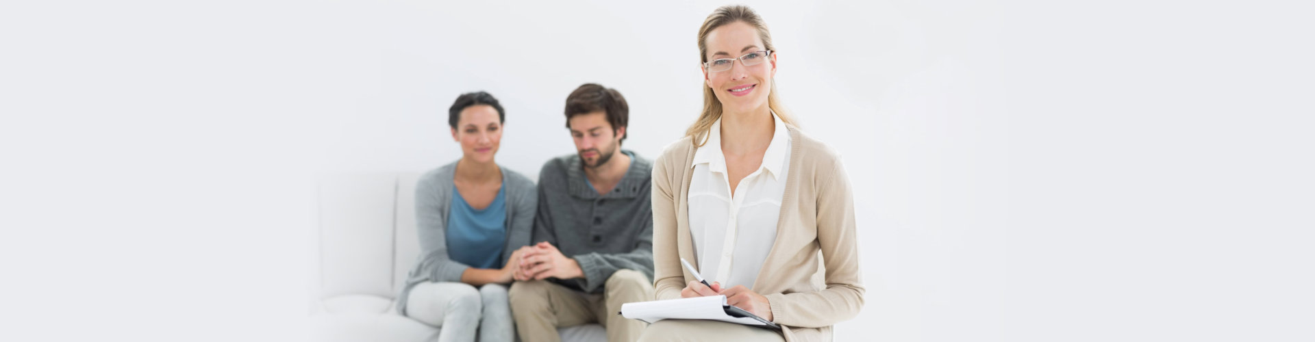 portrait of three people